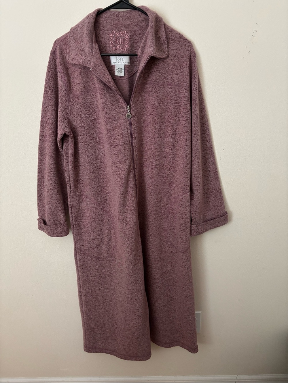 Karen Neuburger Fleece Lounger full zip robe